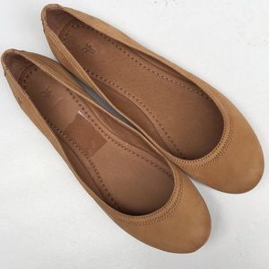 NWOT Frye Leather Ballet Flats Size 10